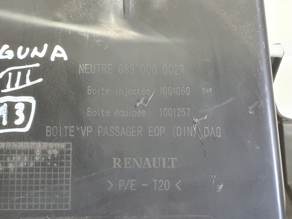 фото №8, Renault laguna iii 1.5 dci бардачок пассажира 685000023r 685000002r europa