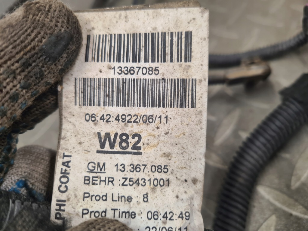 Жгут электропроводка вентилятора радиатора воды meriva 2 b 1.4 turbo 13367085 в Украине