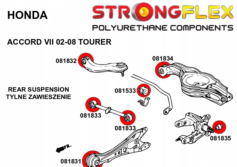 фото №3, 081533b - втулка стабілізатора передній / заднього strongflex