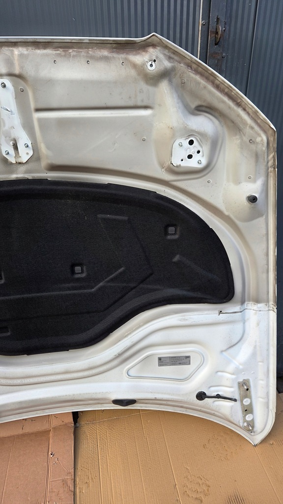 фото №15, Audi a6 c7 4g капот крышка двигателя белый комплектная перед запчасти 4g0010515