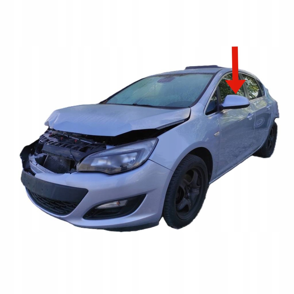 Opel astra iv j рестайлинг  зеркало левая электрический европа цвет лак z189 Недорого