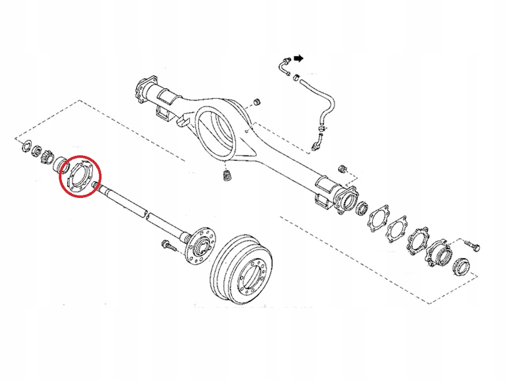 фото №4, Кільце задній піввісь nissan patrol y60 y61 oem