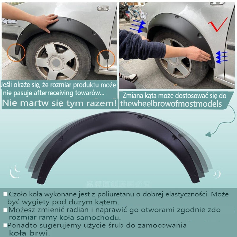 фото №9, 4x расширители подкрылок брызговики широкий приводы подкрылок