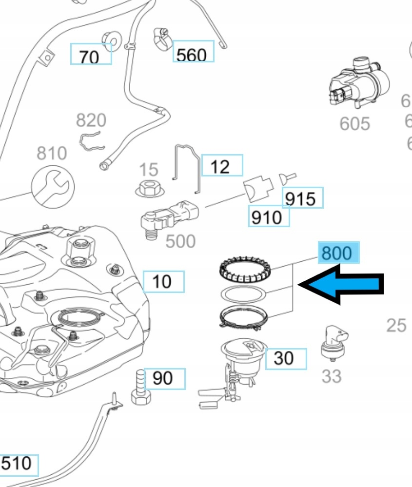 фото №5, Кольцо прокладка насоса топлива a1644700230 mercedes w164 x164 w166 w251