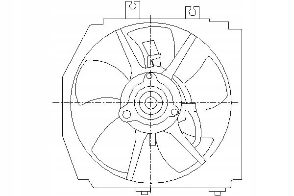 фото №1, Nissens вентилятор радіатора з корпус mazda 323