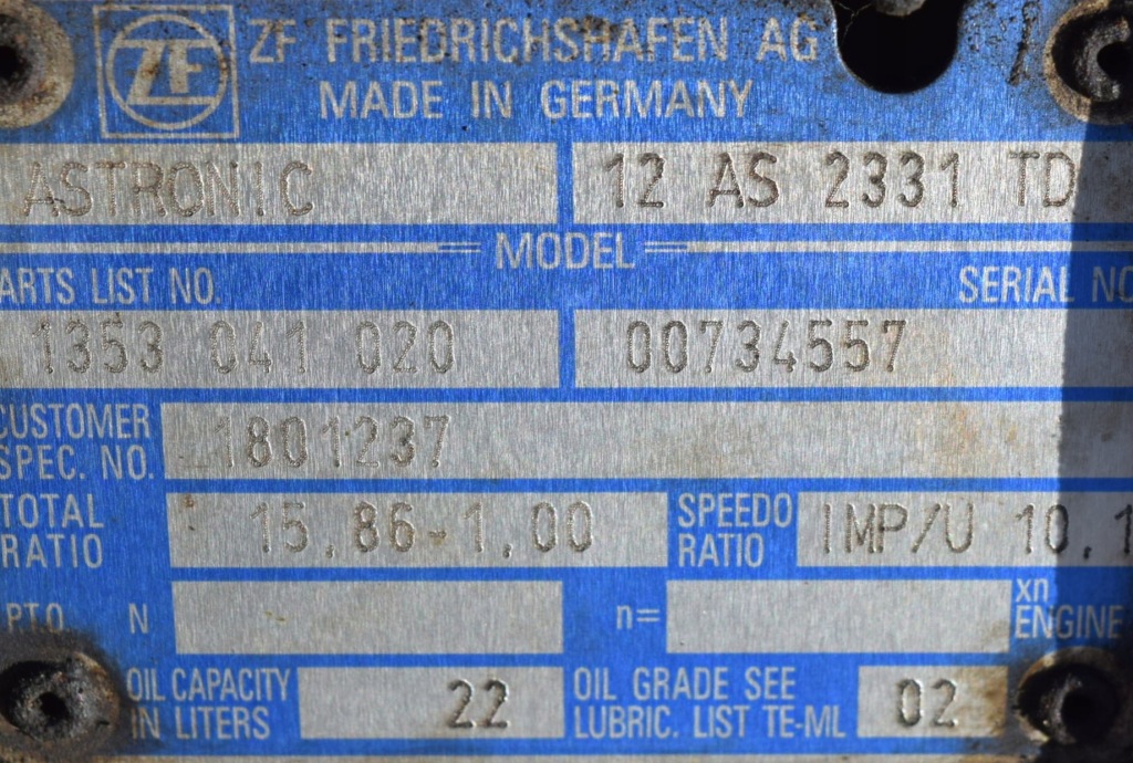 Купити Коробка передач передач daf xf cf zf 12 as 2331 td з intar