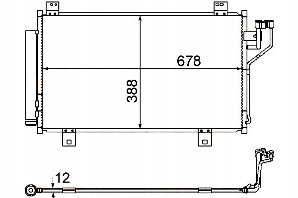 фото №1, Hella конденсатор радиатор кондиционера ghr161480 m