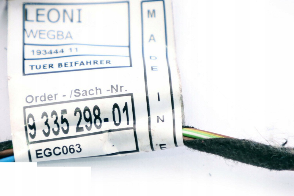 фото №10, Bmw f20 джгут електропроводка двері лівий перед