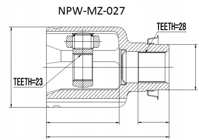 фото №2, Шарнир внутренний mazda 3 bk /atm/ 2.0 03- правый