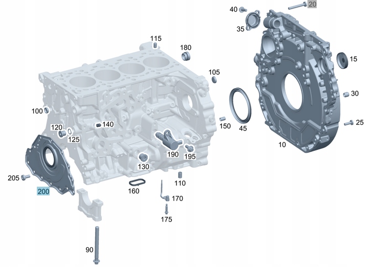 Купити Оригінальний ущільнювач вала з корпус om654