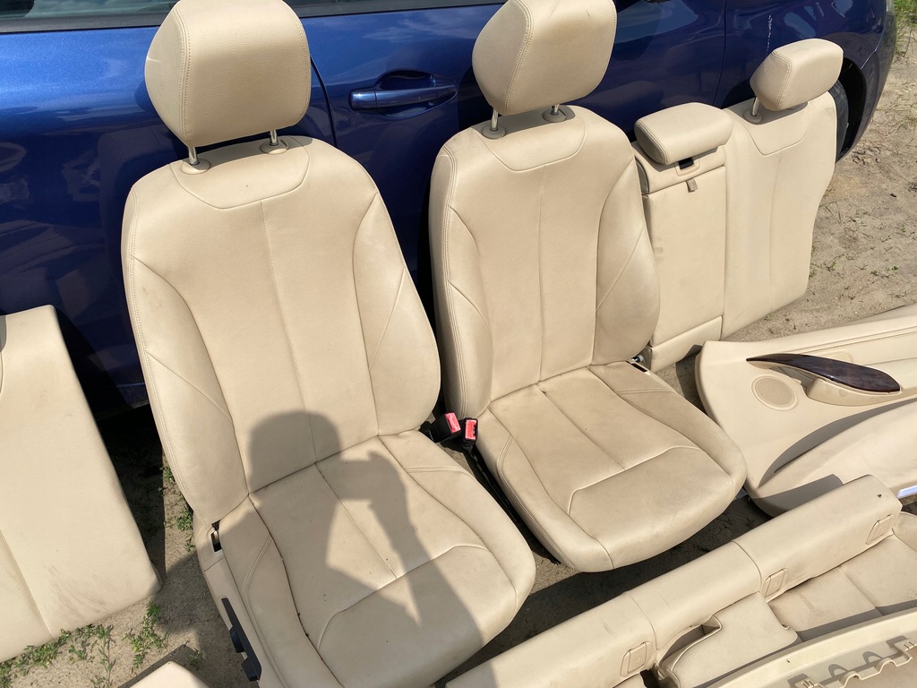 фото №7, Bmw f30 сиденья elektr. комплект сиденье заднее сиденье светлая кожа обшивки обшивка