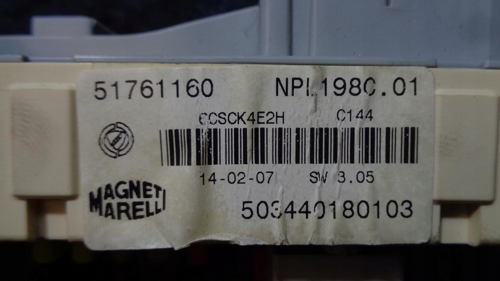 фото №8, Бортовий комп'ютер замок запалювання bsi fiat bravo 2 ii 1.9 8v m-jet 55207103 0281013577