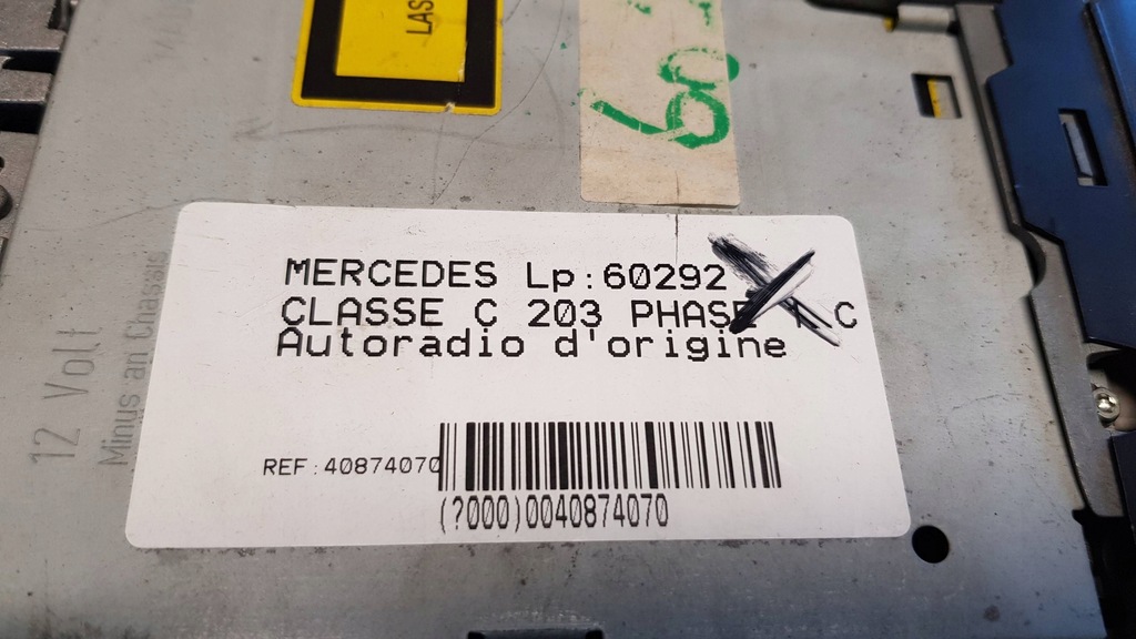 фото №6, Радіо cd радіопрогравач a2038202286 mercedes w203