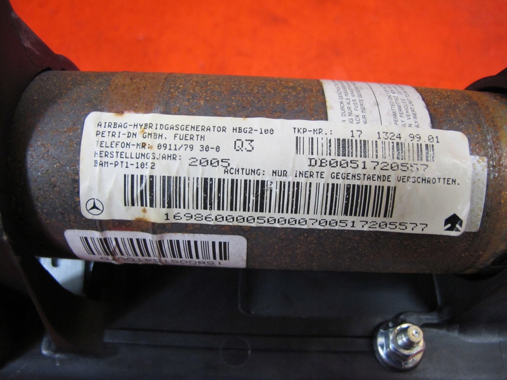 фото №9, Mercedes w169 a подушки безопасности подушка безопасности приборная панель консоль ремни