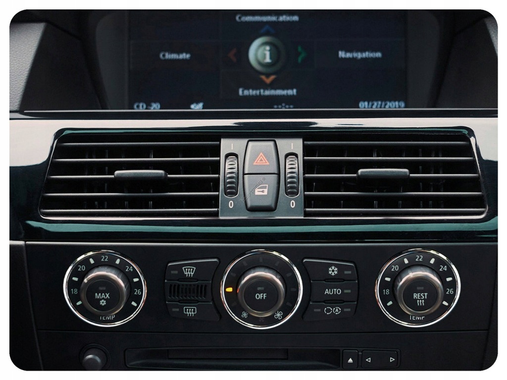 Bmw e60 e61 e63 polerowane aluminiowe кільця керування обігрів Зі Шроту