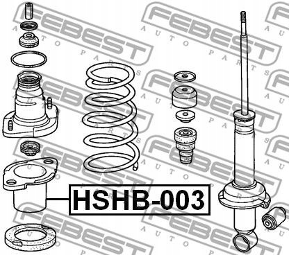 фото №4, Захист амортизатора заднього febest hshb-003
