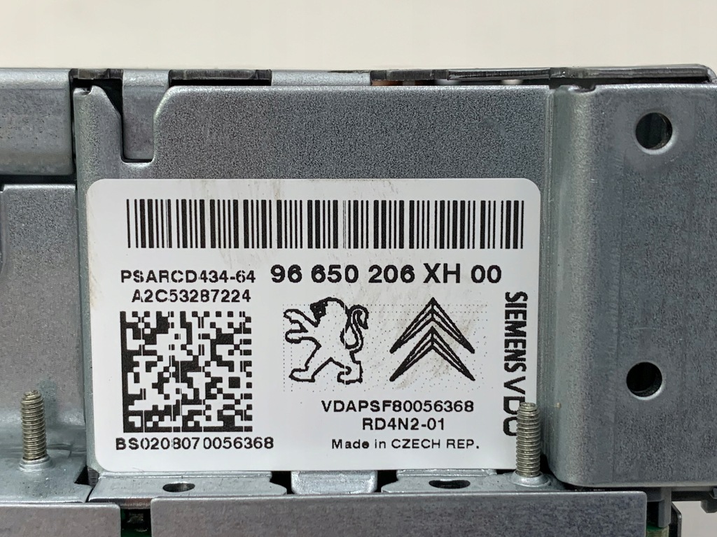 фото №4, Peugeot 308 t7 радио 96650206xh