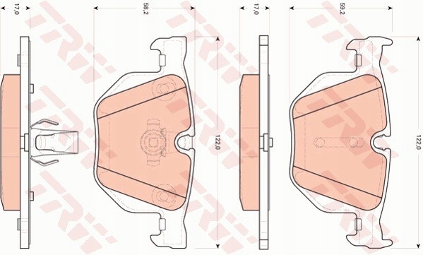 фото №1, Гальмівні колодки ham. задня bmw seria-5 e60 2003-,seria-6 e64
