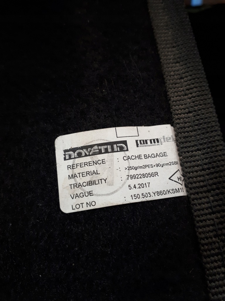 фото №6, Обивка багажника renault clio iv grandtour