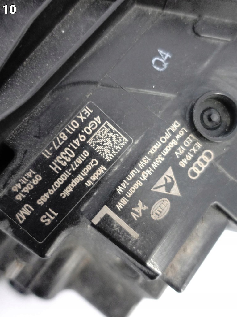 фото №11, Audi a6 s6 c7 4g0 lift 14-18 full led лампа ліва перед eu комплектна 033h