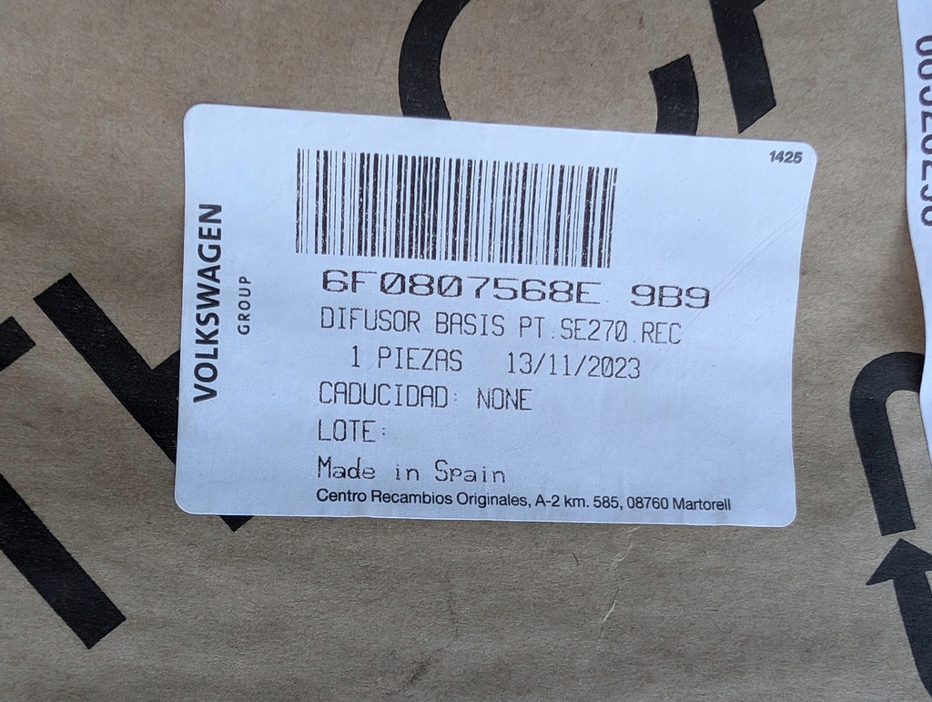 фото №10, Seat ibiza v 6f0 17- спойлер бампера задня 6f0807568e