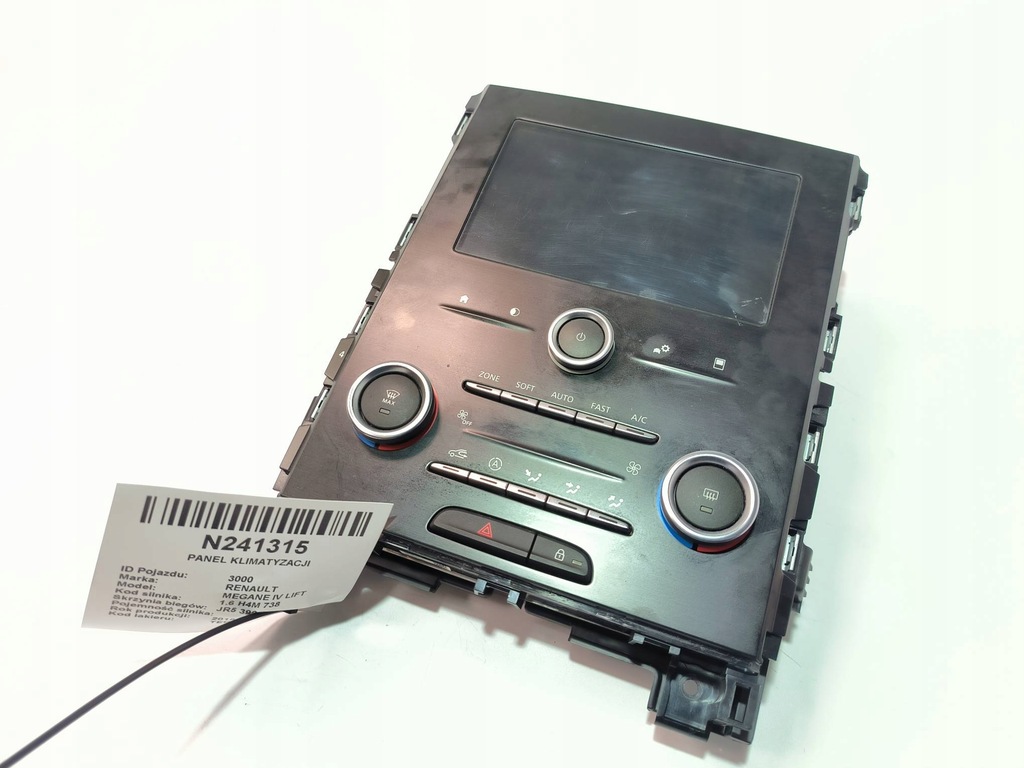 фото №1, Панель кондиціонера 681833236r renault megane iv lift