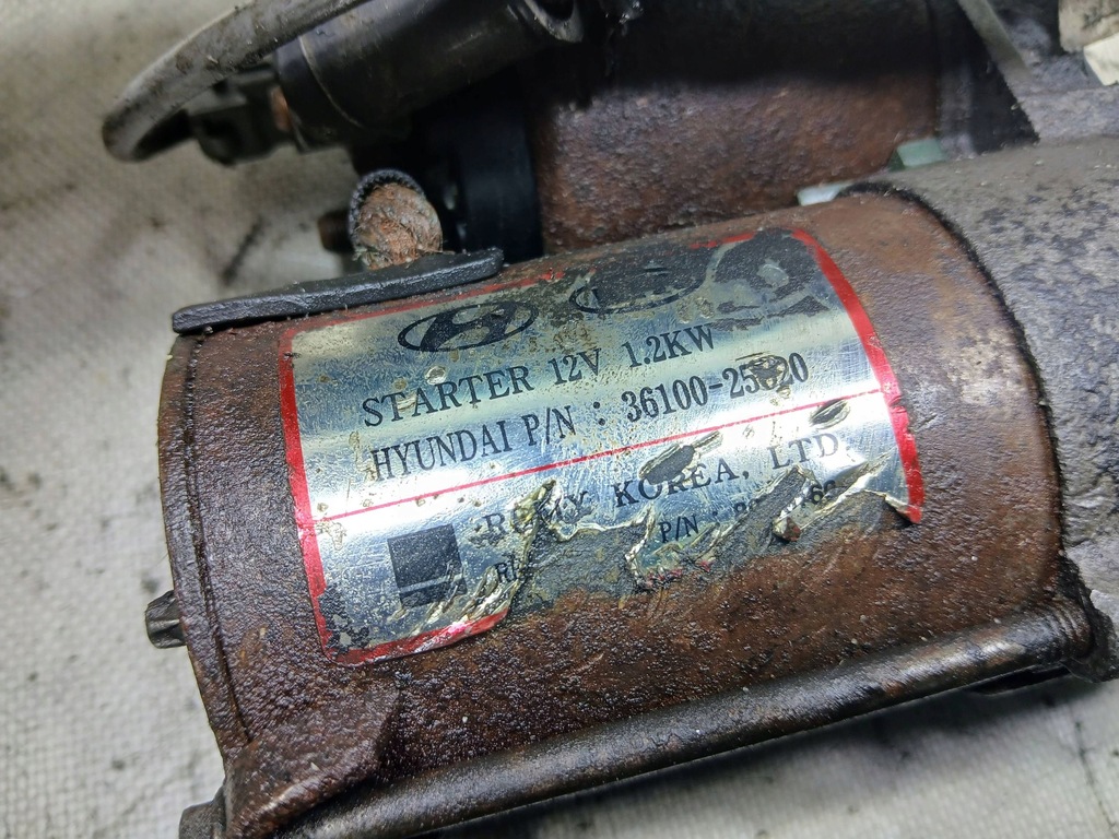 фото №8, Стартер 3610025020 kia carens iii 2.0