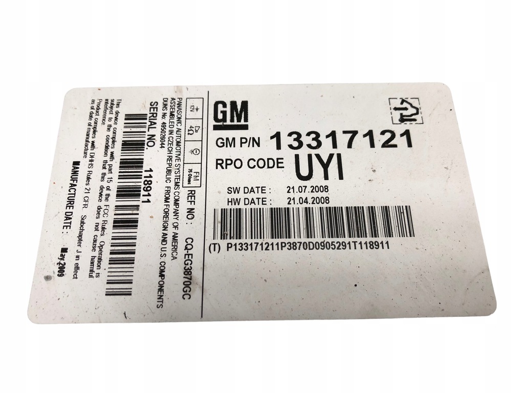 фото №8, Радио cd400 opel insignia a программирование