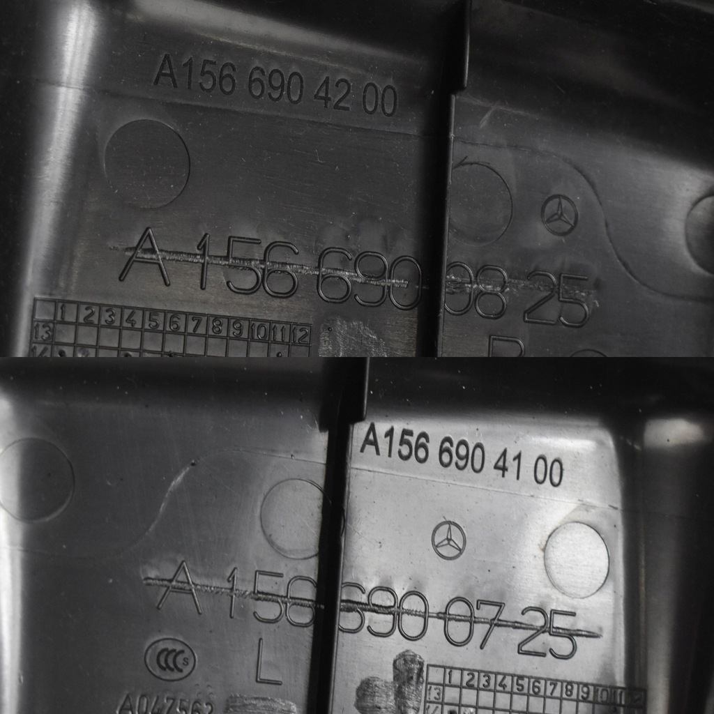 фото №13, Обшивка стійок захист козирки дзеркало чорні mercedes gla w156 x156 amg