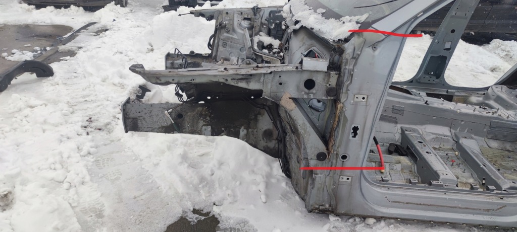 фото №3, Четверть лонжерон подкрылок левый перед q5 8r