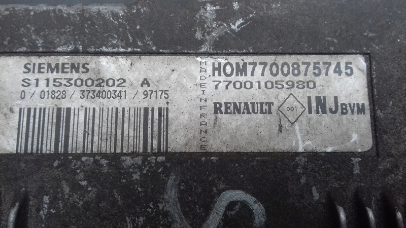 фото №3, Блок керування двигуна 7700875745 renault scenic 1,6