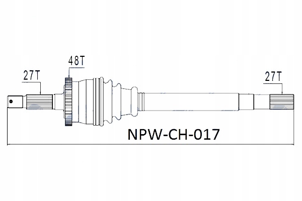 фото №11, Приводной вал приводная jeep grand cherokee 99-04 without vari-lock левая nty