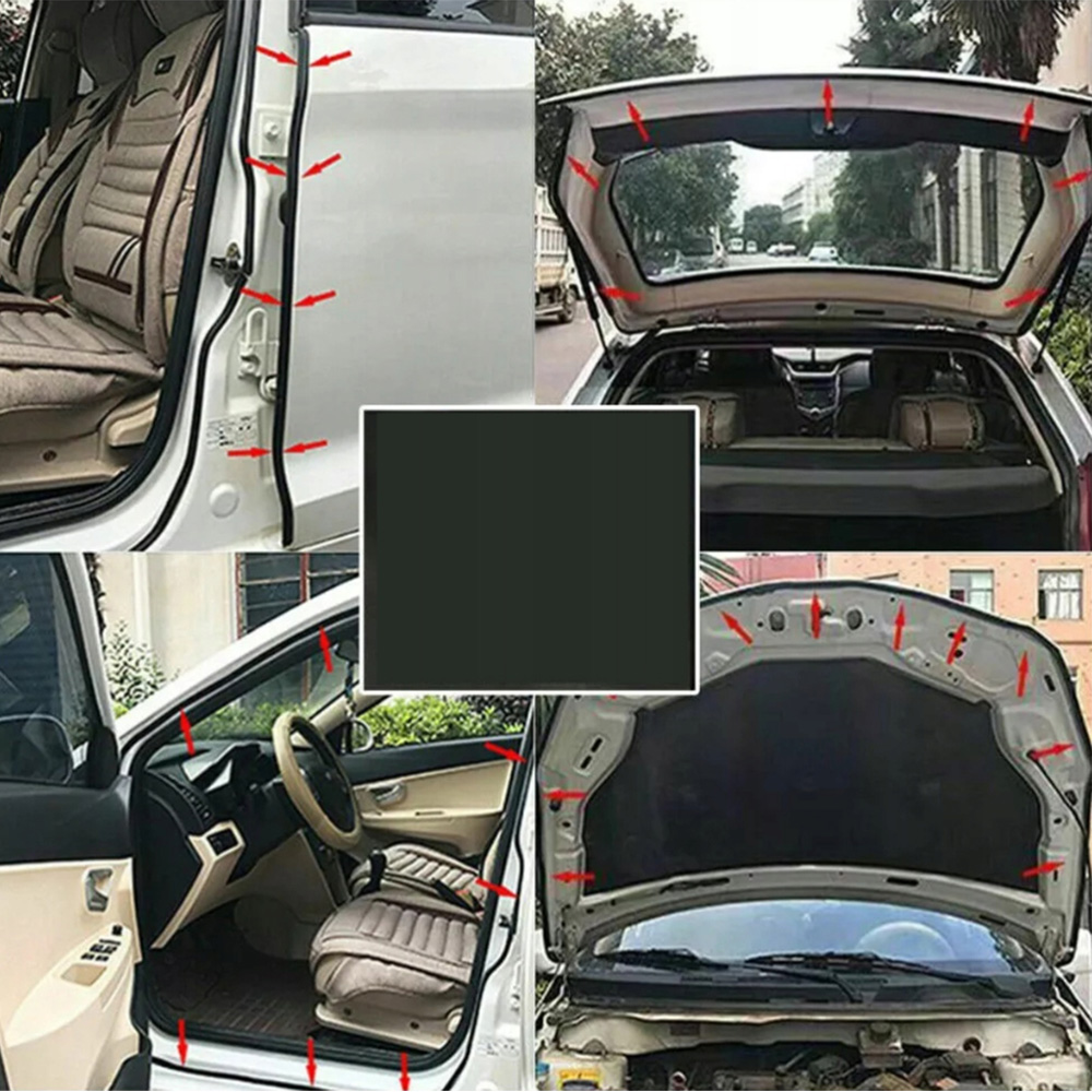 фото №9, Samoprzylepna прокладка do дверь автомобиля универсальная защита край 5m