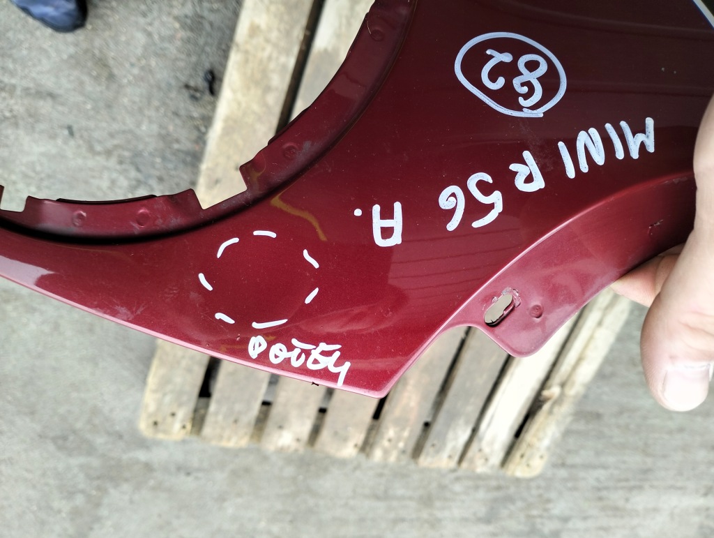 Капот mini cooper r56 2006-2010 оригинал лак 857/3 nightfire red бензин с Разборки