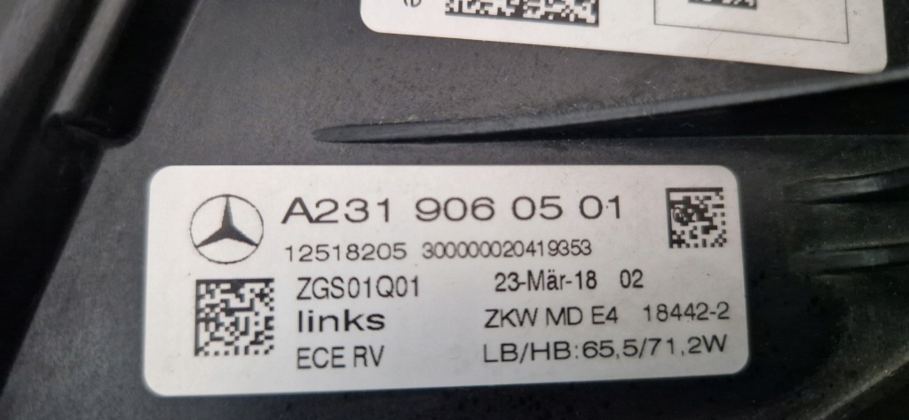 Mercedes sl 231 lift full led ils лампа передняя левая с Разборки