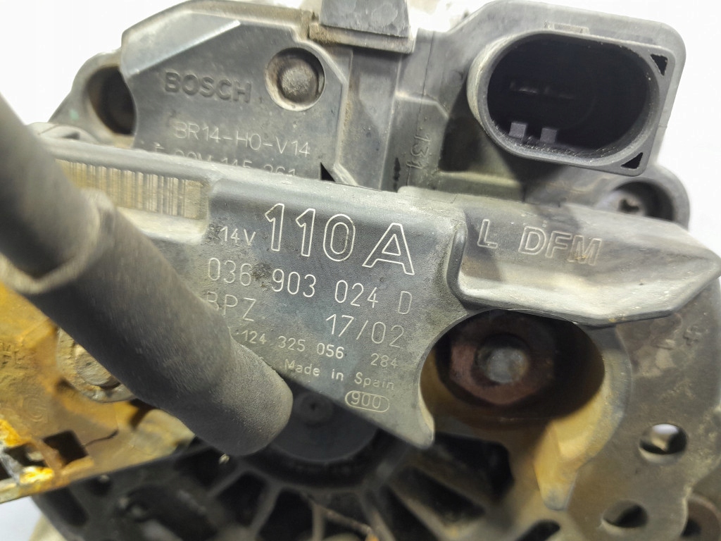 фото №4, Audi a2 1.6 fsi bad 110 km генератор 110a 036903024d