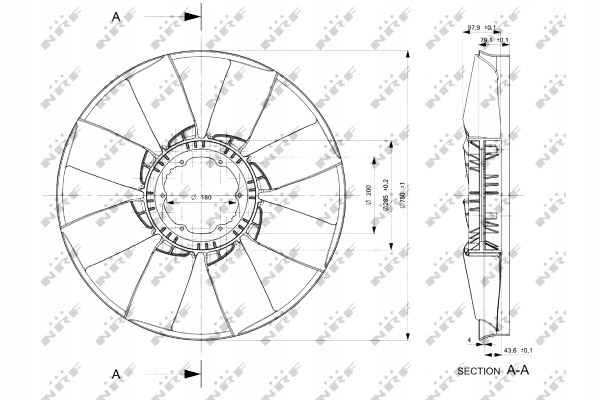фото №4, Nrf 49806 колесо вентилятора, охлаждение двигателя
