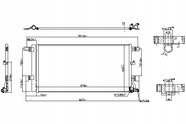 фото №1, Nissens конденсатор кондиціонера audi a4 allroad b9 a4 b9 a5 a6 allroad