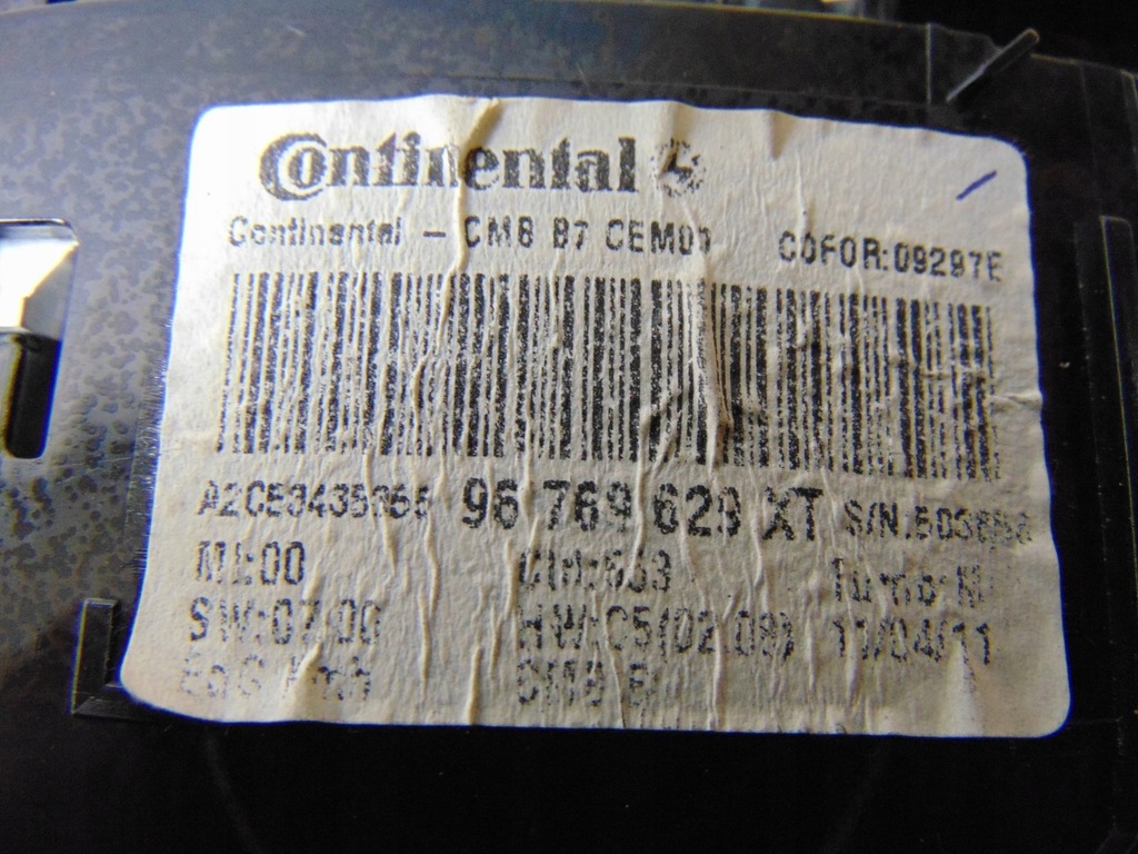 фото №16, Лічильник приладова панель citroen c4 ii b7 1.6 tdi 96769629xt