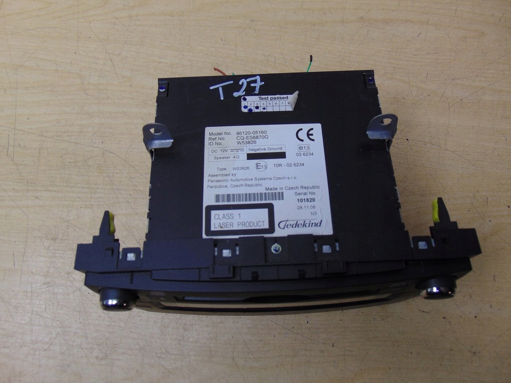 фото №7, Радіо cd заводський toyota avensis t27 86120-05160