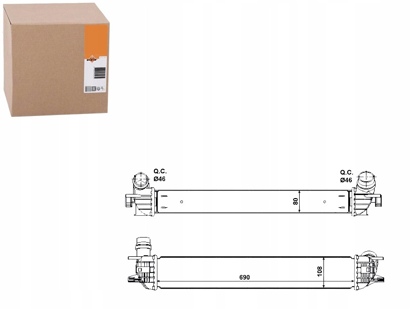 Купить Интеркулер renault laguna 1,5 dci 07- nrf