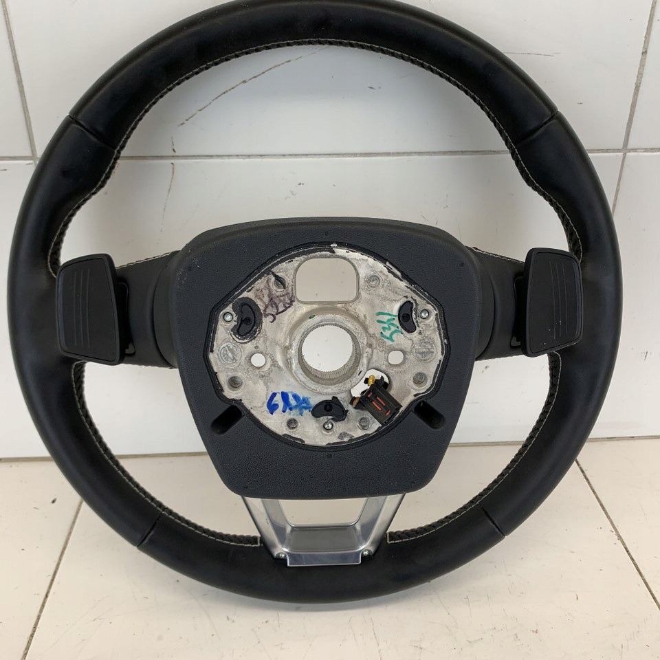 фото №12, Воздуховод многофункциональный подогрев кожа лепестки переключения кнопки audi sq7 4m s-line 17r