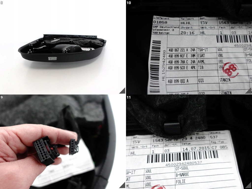 фото №9, Audi a6 s6 4g0 c7 14-18 lift оббивка обшивка двері ліва задня