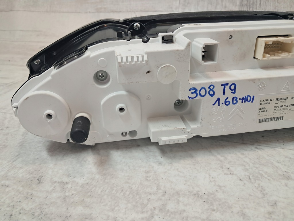 фото №5, Peugeot 308 t9 ii лічильник прилади дисплей uk 9809838480