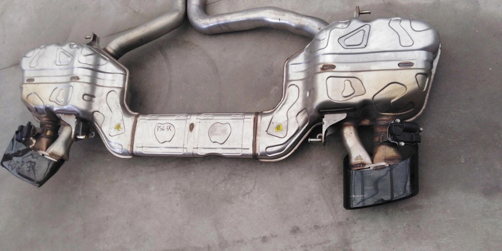 фото №9, Audi rs6 4k c8 4.0 tfsi выхлоп гаситель 4k0253611a 4k0253411m