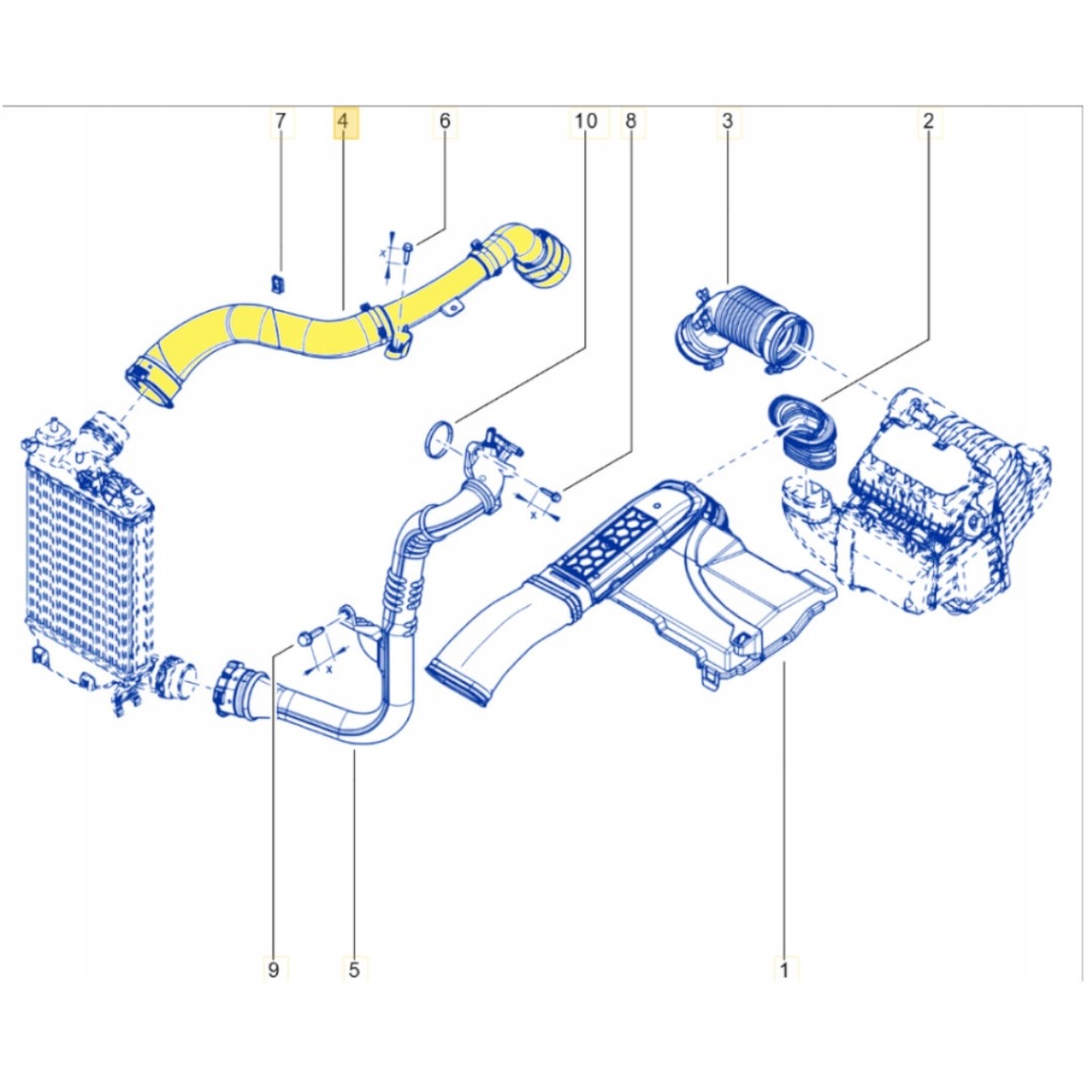 фото №2, Шланг інтеркулер renault grand scenic megane scenic talisman 144602115r