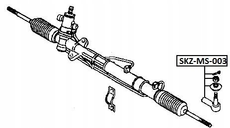 фото №2, Nty skz-ms-003 наконечник тяга кермовий поперечний
