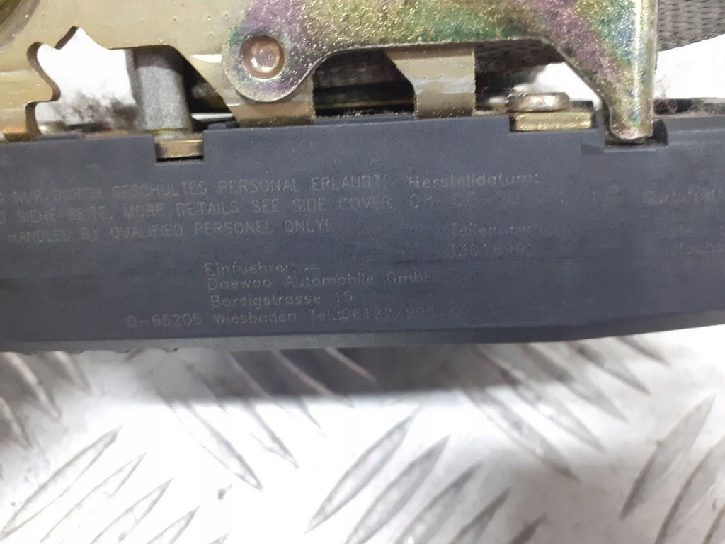 фото №3, Pas безпеки правий перед daewoo tacuma