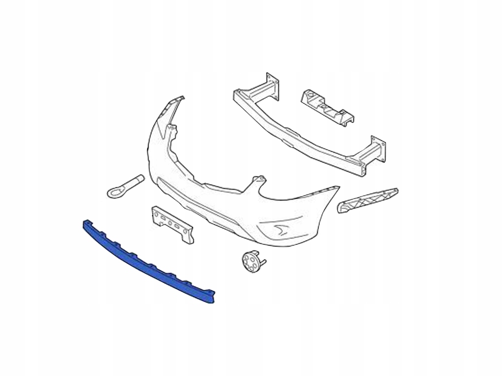 фото №2, Nissan rogue 2007-2013 спойлер бампера 960101vk0a
