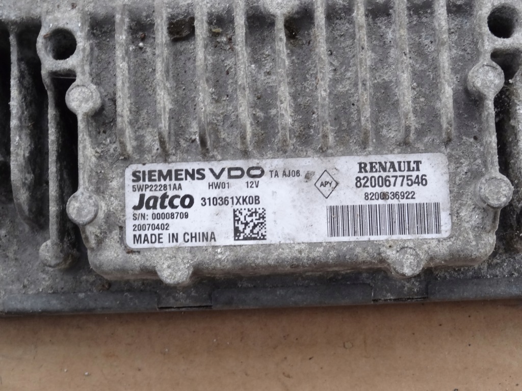 фото №3, Бортовий комп'ютер коробки renault scenic ii 2.0dci 8200677546